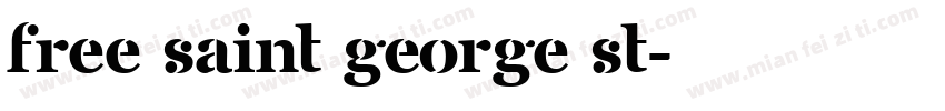 Free Saint George St字体转换